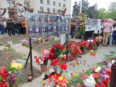 На Куликовом поле снесли мемориал погибшим 2 мая На Куликовом поле снесли мемориал погибшим 2 мая