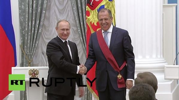 Путин высоко оценил работу главы российского МИД Путин высоко оценил работу главы российского МИД