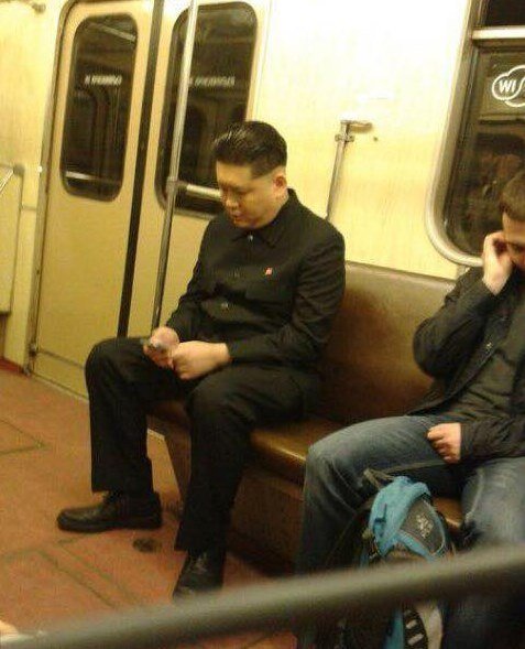 Кого только в метро не увидишь! Кого только в метро не увидишь!