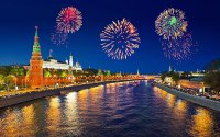 Москва. Салют в честь Дня Победы