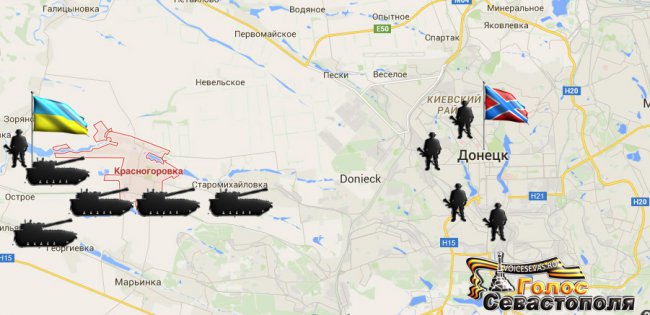 Сводка военных событий в Новороссии за 16-17.05.2015