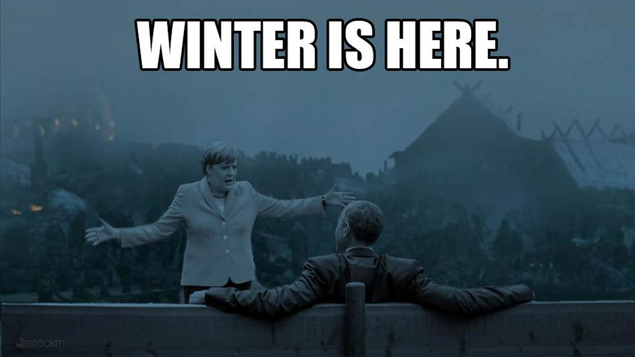 Ангела и члены большой немецкой семьи