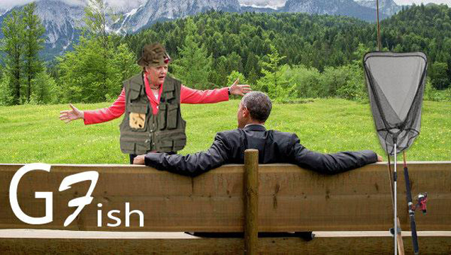 Ангела и члены большой немецкой семьи