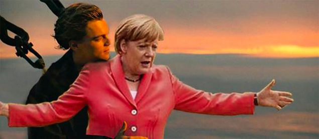 Ангела и члены большой немецкой семьи