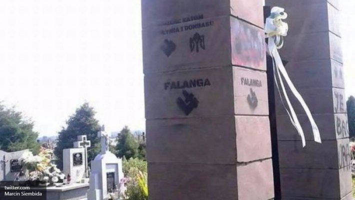 В Польше вновь осквернили монументы украинским националистам В Польше вновь осквернили монументы украинским националистам