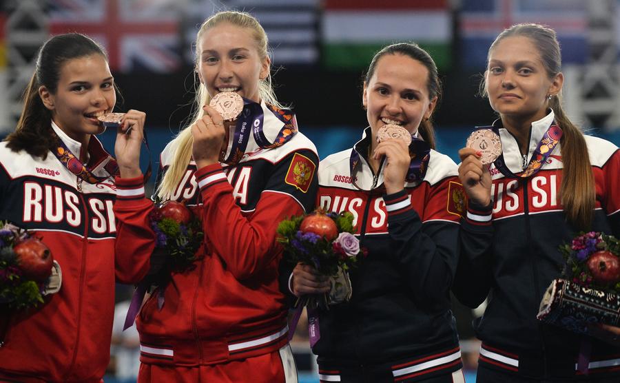 Сборная России досрочно одержала триумфальную победу на Европейских играх 2015 года Сборная России досрочно одержала триумфальную победу на Европейских играх 2015 года