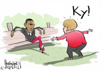 Ангела и члены большой немецкой семьи