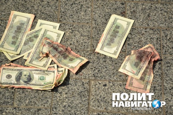 Посольство США в Киеве забросали окровавленным мясом