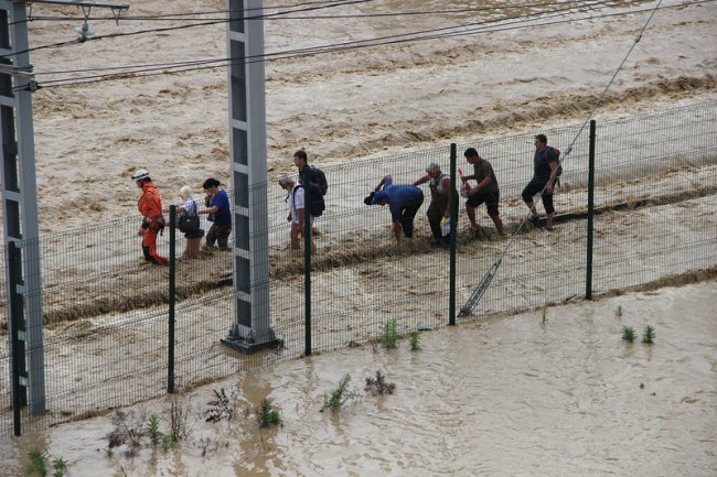 Последствия наводнения в центре Сочи