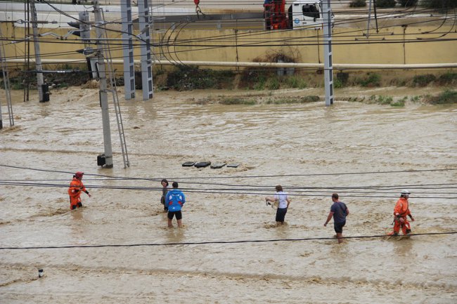 Последствия наводнения в центре Сочи