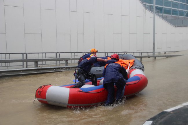 Последствия наводнения в центре Сочи