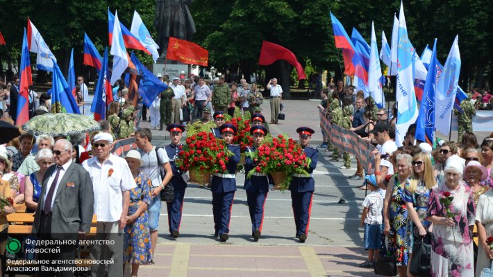 Луганск встречает украинских военных