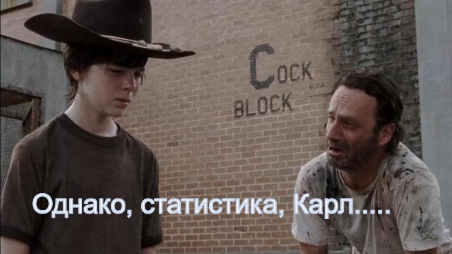 Однако, статистика, Карл.....