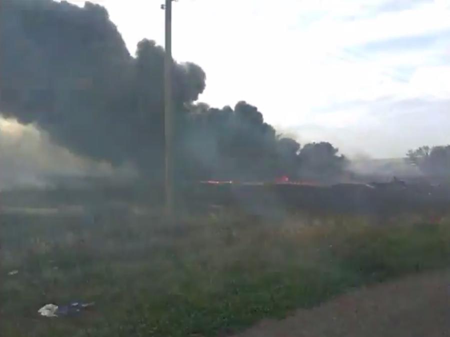 Опубликовано новое видео с места крушения Boeing 777 на Украине