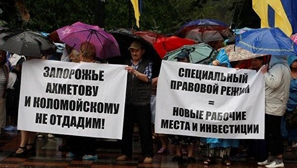 В Запорожье потребовали спецстатус для региона В Запорожье потребовали спецстатус для региона