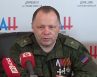 Пресс-конференция министра обороны ДНР Владимира Кононова