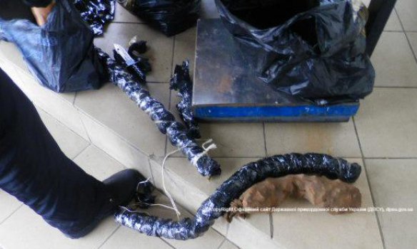 На границе с Польшей пограничники изъяли у двоих украинцев 18 кг янтаря На границе с Польшей пограничники изъяли у двоих украинцев 18 кг янтаря