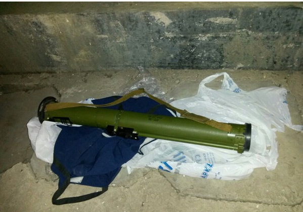 На маршруте проезда кортежа Яценюка нашли гранатомет