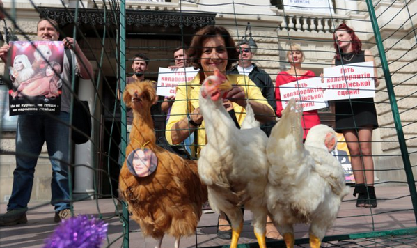 Во Львове прошла акция против Лорак, Билык и Повалий Во Львове прошла акция против Лорак, Билык и Повалий
