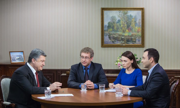 Интервью Петра Порошенко украинским телеканалам Интервью Петра Порошенко украинским телеканалам