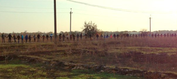 Акция "Бессарабия против репрессий" - "живая цепь" в Одесской области Акция "Бессарабия против репрессий" - "живая цепь" в Одесской области