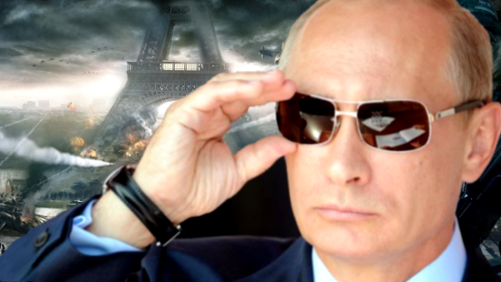 Путин взрывает Париж Путин взрывает Париж