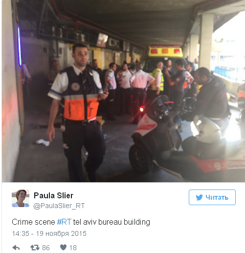 На офис телеканала RT в Тель-Авиве совершено вооруженное нападение На офис телеканала RT в Тель-Авиве совершено вооруженное нападение
