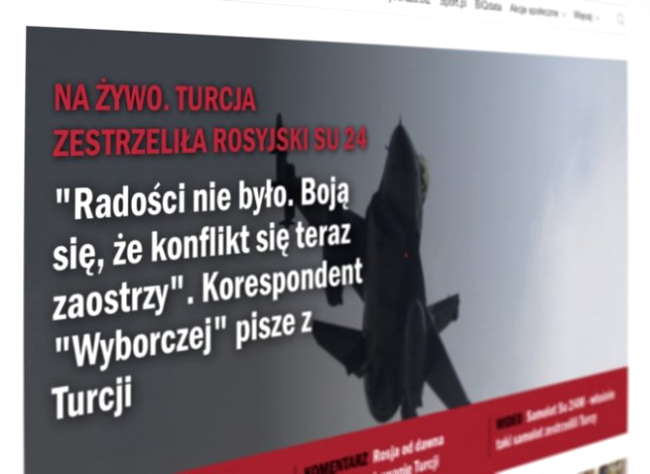 Зазеркалье: Поляки советуют России извиниться перед Турцией за свой сбитый самолет Зазеркалье: Поляки советуют России извиниться перед Турцией за свой сбитый самолет