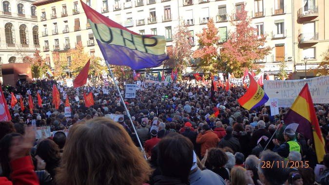 Мадрид третий день протестует против агрессии НАТО и Турции