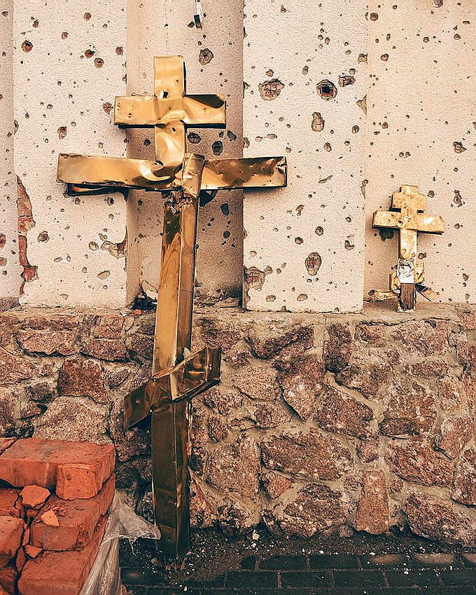 Страшные разрушения — фото монастыря Московского Патриархата, уничтоженного украинскими войсками Страшные разрушения — фото монастыря Московского Патриархата, уничтоженного украинскими войсками