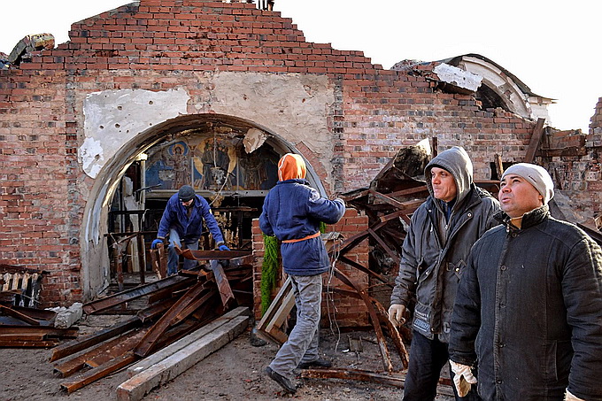 Страшные разрушения — фото монастыря Московского Патриархата, уничтоженного украинскими войсками Страшные разрушения — фото монастыря Московского Патриархата, уничтоженного украинскими войсками