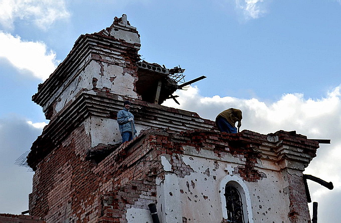 Страшные разрушения — фото монастыря Московского Патриархата, уничтоженного украинскими войсками Страшные разрушения — фото монастыря Московского Патриархата, уничтоженного украинскими войсками