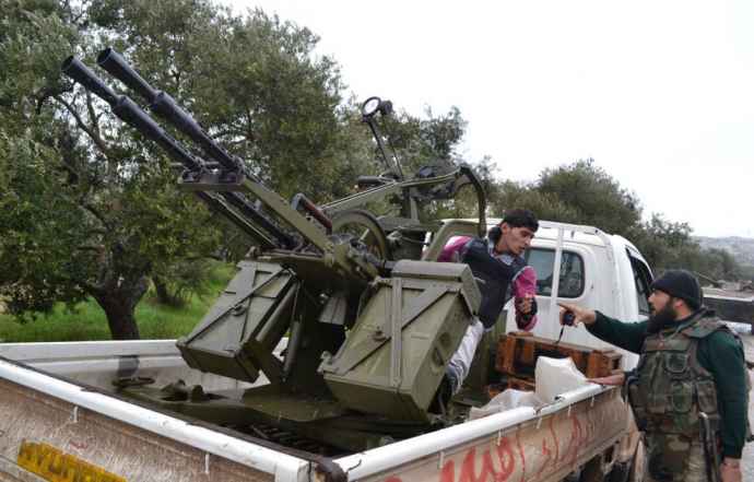 Самодельное оружие сирийских боевиков