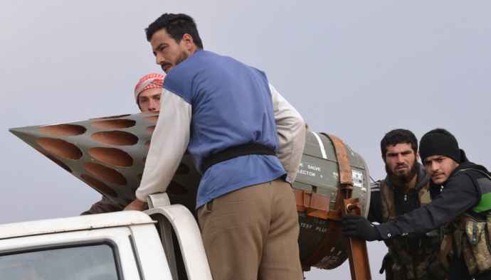 Самодельное оружие сирийских боевиков