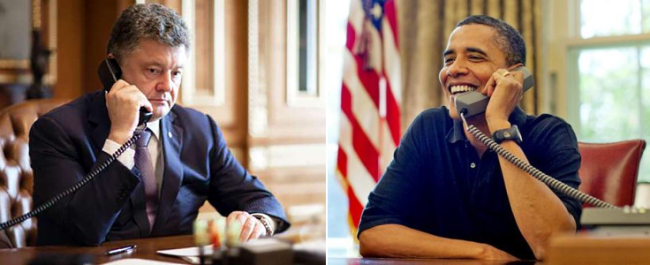 Порошенко звонит Обаме Порошенко звонит Обаме