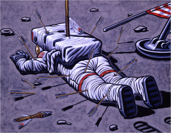 Художник-космонавт А.Леонов доврался до правды о "полетах на Луну"