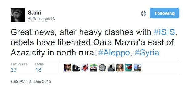 Обзор карты боевых действий и событий в Сирии и Ираке от 22.12.2015г Обзор карты боевых действий и событий в Сирии и Ираке от 22.12.2015г