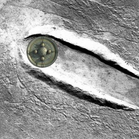 След от корабля пришельцев обнаружен на Марсе След от корабля пришельцев обнаружен на Марсе