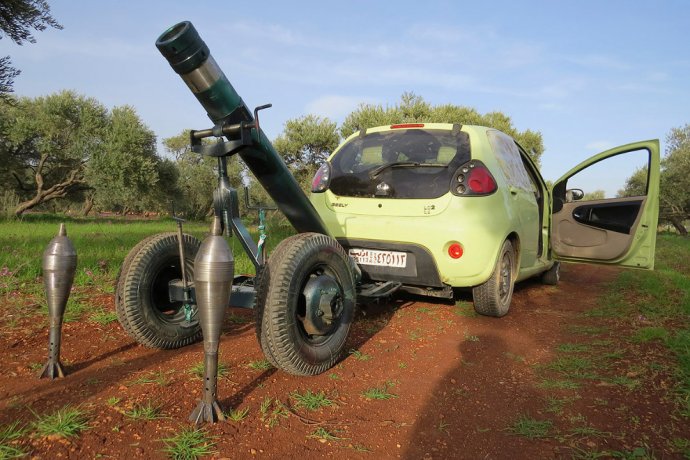 Самодельное оружие сирийских боевиков