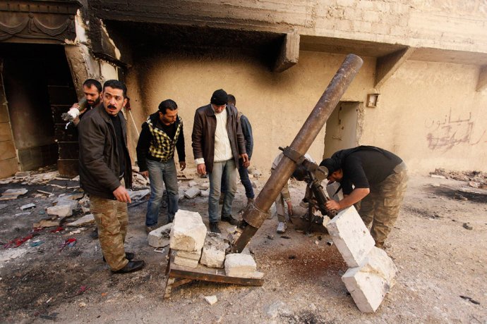 Самодельное оружие сирийских боевиков