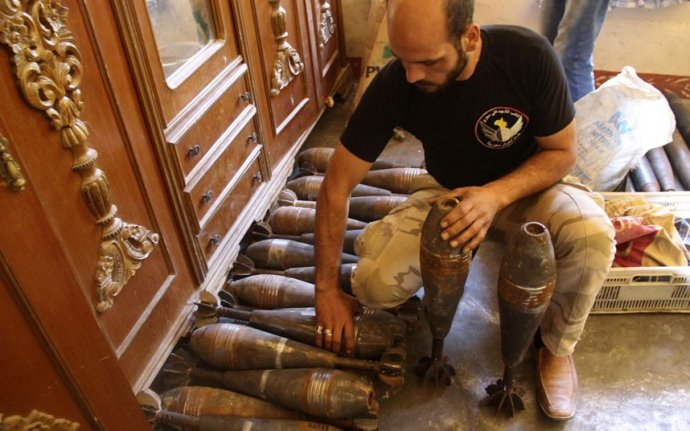 Самодельное оружие сирийских боевиков