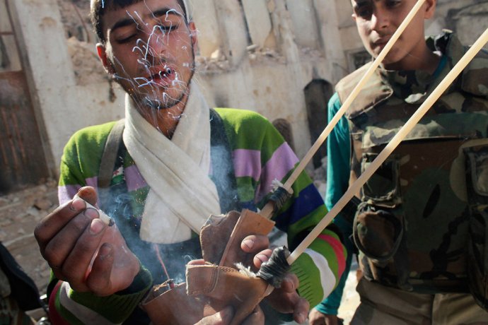 Самодельное оружие сирийских боевиков