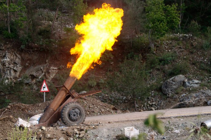 Самодельное оружие сирийских боевиков