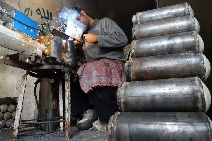 Самодельное оружие сирийских боевиков
