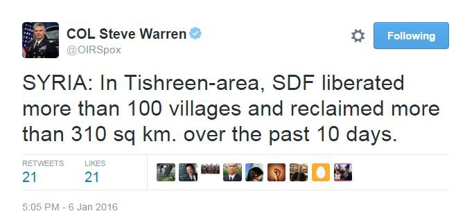 Обзор карты боевых действий и событий в Сирии и Ираке от 07.01.2015г.