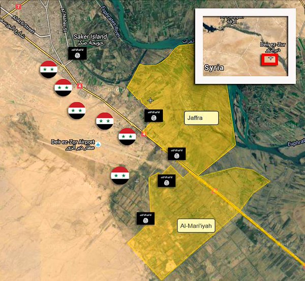 Обзор карты боевых действий и событий в Сирии и Ираке от 07.01.2015г.