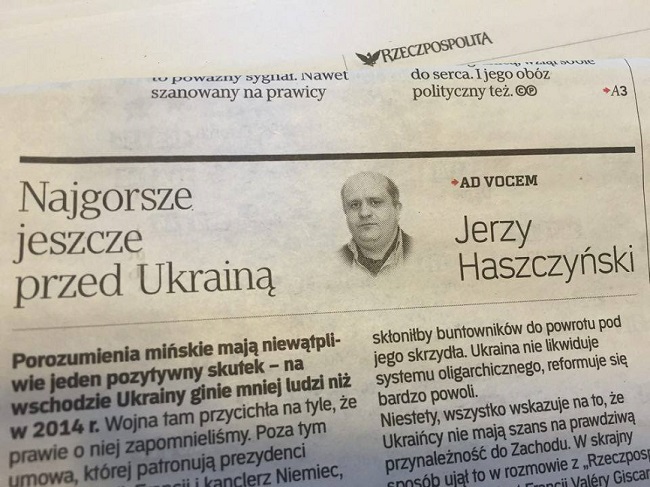 Rzeczpospolita: У Украины худшее еще впереди Rzeczpospolita: У Украины худшее еще впереди