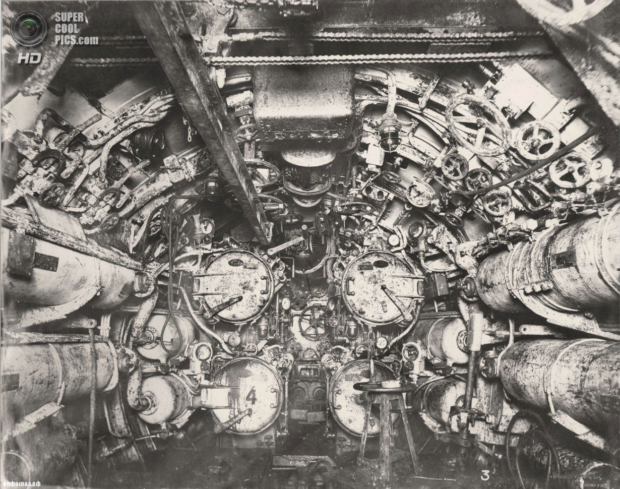 Немецкая подлодка времен Первой Мировой в деталях 