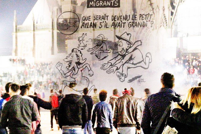 Charlie Hebdo поглумился над секс-терроризмом мигрантов Charlie Hebdo поглумился над секс-терроризмом мигрантов