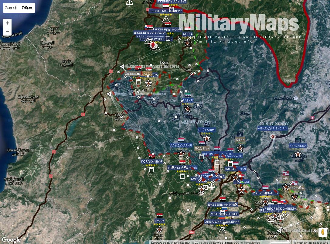 Обзор боевых действий и событий на Ближневосточном фронте 22-01-2016